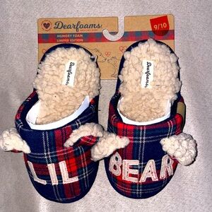 New with tags little bear kids slippers size 9/10